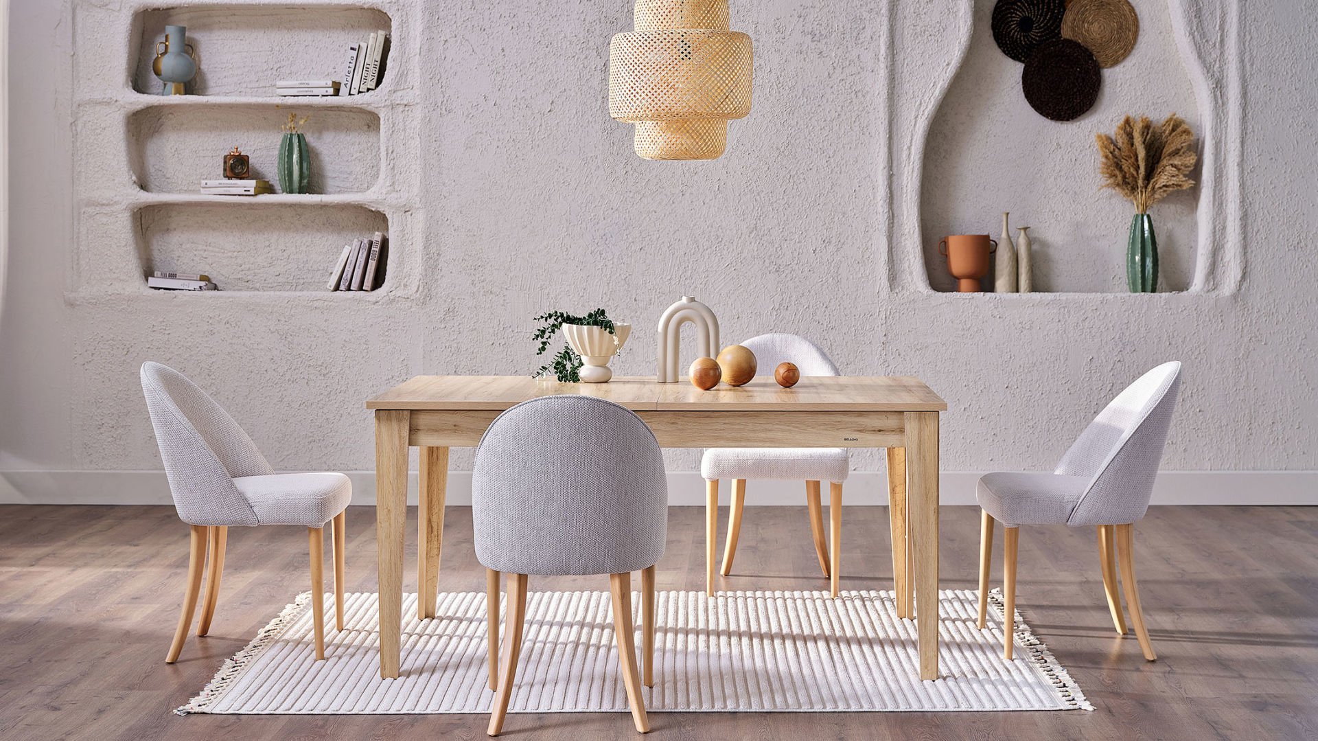 Boheems Açılır Alternatif Yemek Masası - Görsel 6