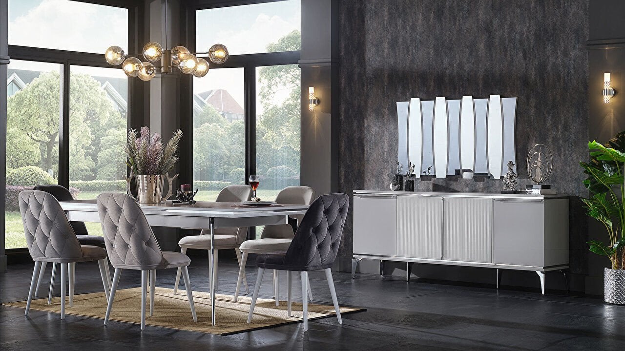 Loretto Sandalye 6321 2 li Gri